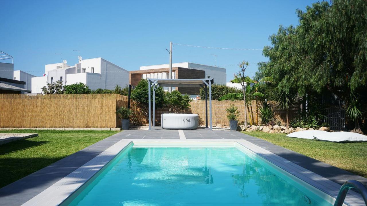 Dependance In Villa Con Piscina Syrakus Exterior foto