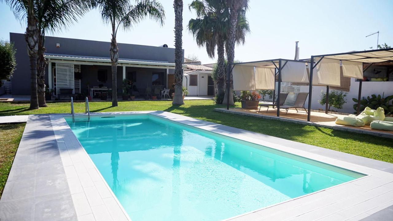 Dependance In Villa Con Piscina Syrakus Exterior foto