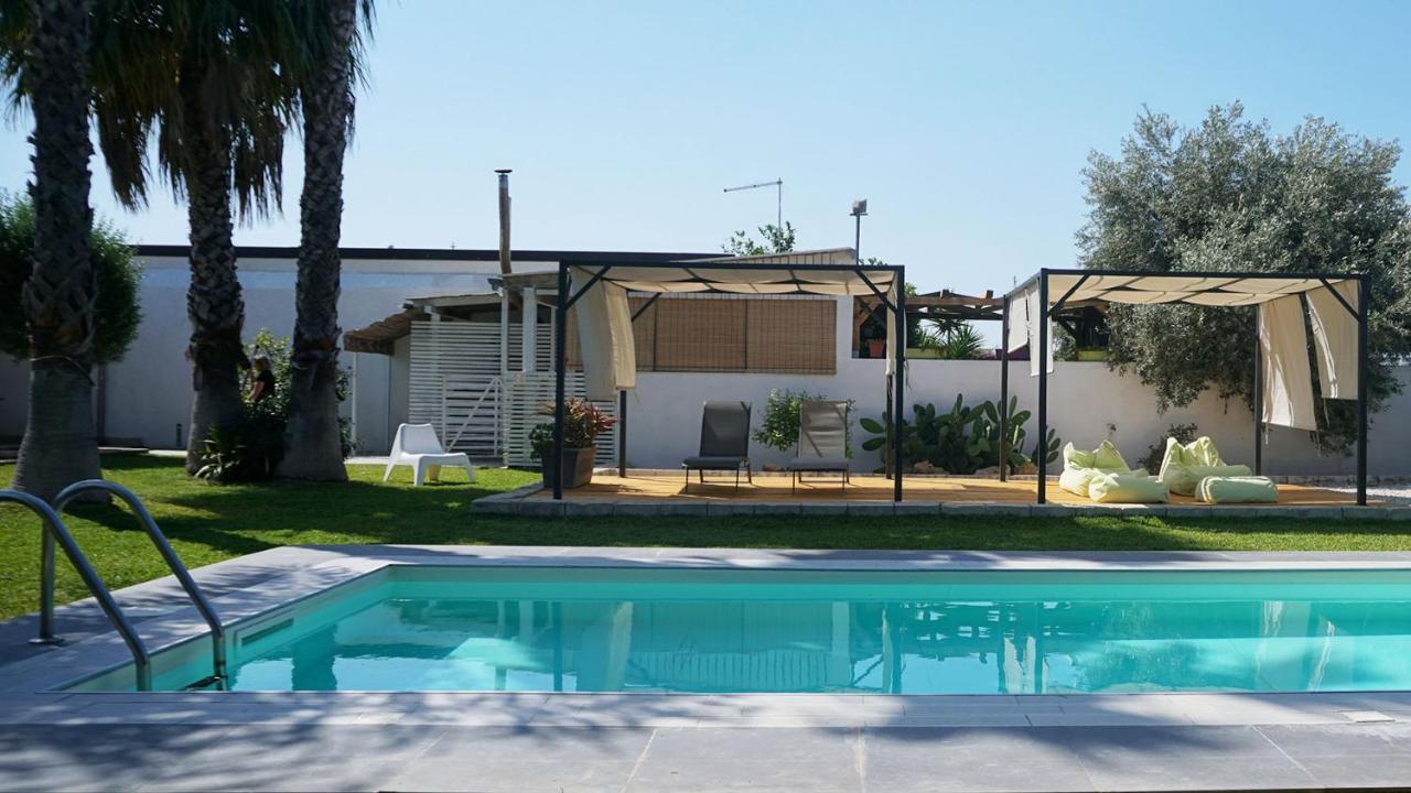 Dependance In Villa Con Piscina Syrakus Exterior foto